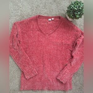 GAP Pink Textured Knit Sweater